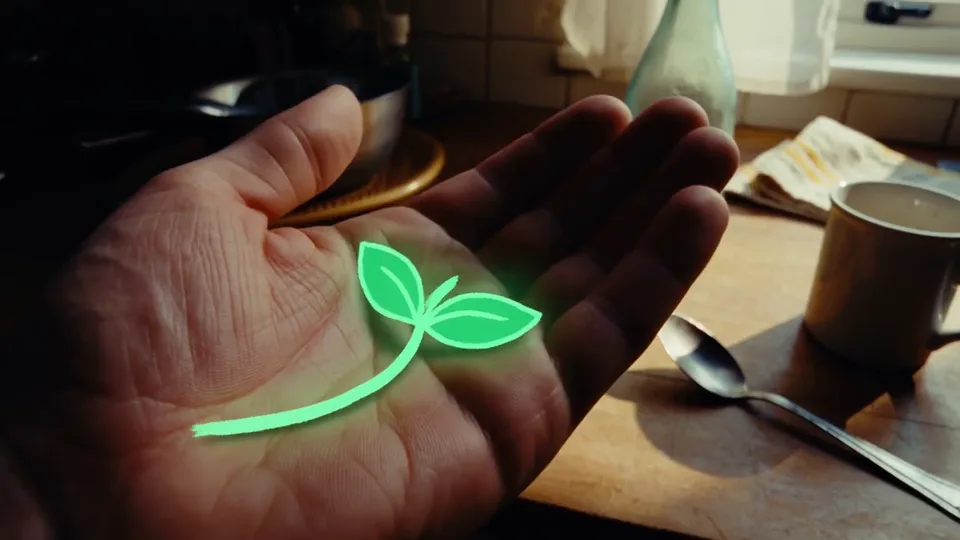 Video preview for Hand-Drawn Light in a Dusk Kitchen