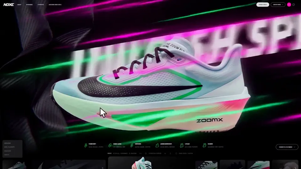 Video preview for Nike-Inspired Product Landing Page